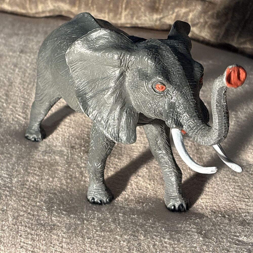 90s vintage imaginarium Gray Elephant Figurine toy